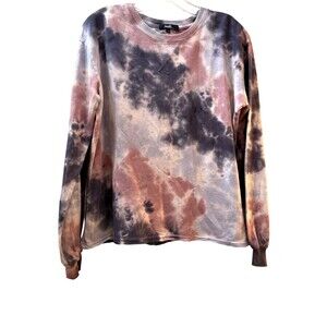 Angels Forever Young Small Ombre Blue Fleece Sweatshirt Pullover Crewneck NWT